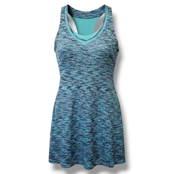 MPG Sport Women’s Blue Racerback Athletic Golf Dress – Size Small, Built-In Bra - Picture 1 of 10